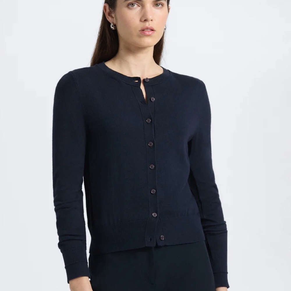 Derek Lam 10 Crosby Thibeaut Navy Cardigan Sweater size XS - Picture 5 of 15